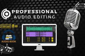 edit audio, remove noise, and remove unusual parts