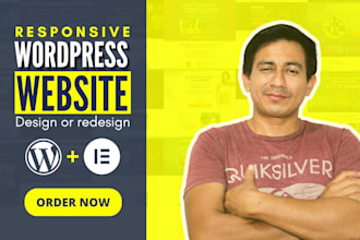 develop a profesional wordpress website design with responsive web design