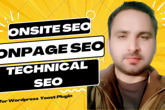 do yoast onsite SEO, onpage and technical optimizations of wordpress site