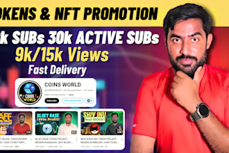promote your crypto token and nft on youtube coins world
