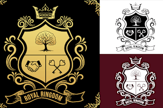 draw heraldic family crest coat of arms seal logo maker