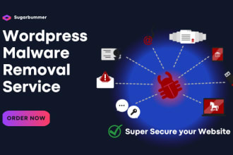 remove, fix malware, virus and restore hacked wordpress website, secure site