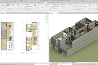 create architecture plans on revit with 3d