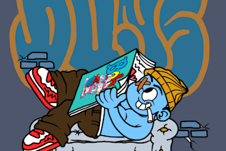 draw cartoon illustration for your mascot