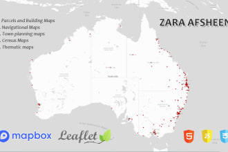 develop maps using mapbox and leaflet for you