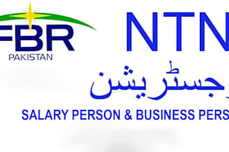 make you filer and will get ntn in pakistan