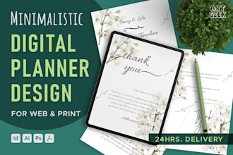 design attractive digital planners for you