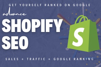 do advance shopify SEO for 1st page ranking on google