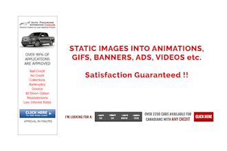 create amazing animated gif or flash banner