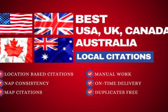 do best USA local citations for gmb ranking of local business