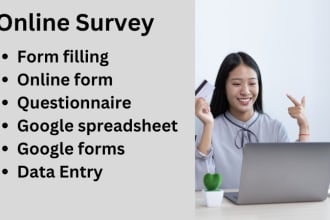 solve online survey, questionnaire, survey forms, google forms