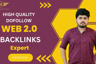 build web 20 high PR contextual dofollow backlinks instant indexing