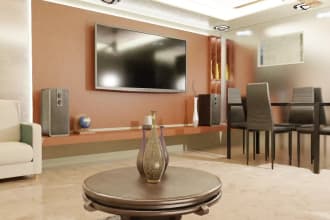 do virtual staging of home interior in blender