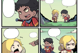 make a comic strips for your story