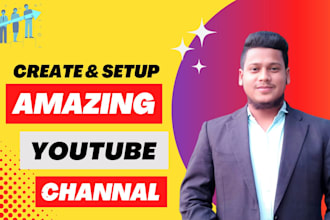 create a proper youtube channel with a logo, art, intro, and outro