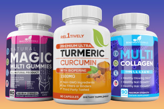 provide professional supplement label, bottle label, product label design