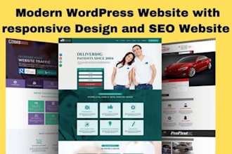 build a business wordpress website  and e commerce store  with SEO