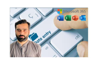 do data entry, create modify, format word and excel sheet
