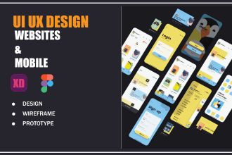 do UI UX design, website, dashboard, mobile app UI UX design