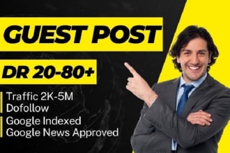 seo guest post dofollow backlinks on high DR real traffic sites