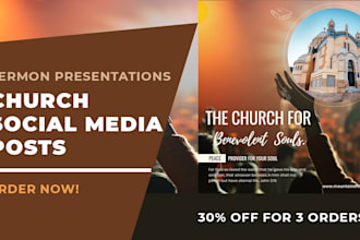create pro church social media posts