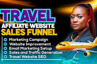 clickbank affiliate marketing sales funnel for travel affiliate websites