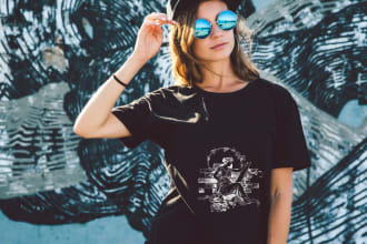 draw t shirt for print table clothing design logo bikini shirt design