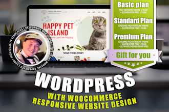 design wordpress with woocommerce responsive website design