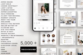 provide premade 5000 real estate marketing templates for canva