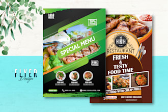 design professional flyer for print and web
