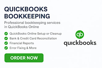 do quickbooks bookkeeping, bank reconcile and payroll