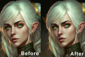 fix, enhance and over paint your ai art
