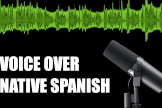 record a spanish male voice in spanish