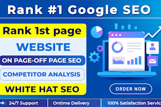 complete on page and off page seo optimization service for google top ranking