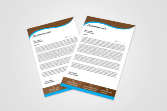 design letterhead, cover pages, envelopes, and stationery