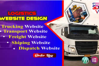 create wordpress website, logistics website, real estate, ecommerce, blog,