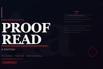 proofread and edit your english document, essay or email professionally