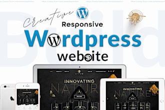 build a responsive wordpress website or landing page