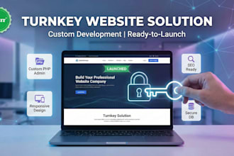 develop a professional and responsive turnkey website from scratch