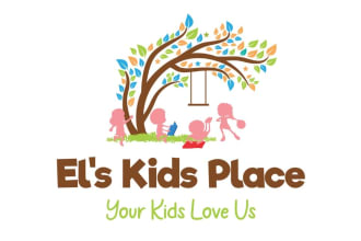 be make childcare, daycare, kids and education creative logo