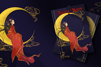 create custom book cover and children book illustrations