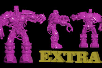 sculpt a 3d character for 3d printing