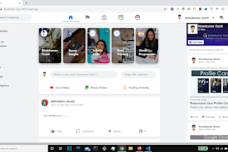 create a facebook clone website professionally