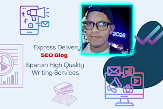 write SEO blogs articles in spanish for your brand and project