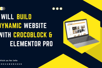 build a dynamic website with crocoblock elementor pro