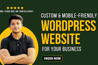create wordpress website design or redesign business website