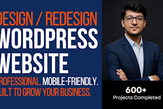 build or rebuild wordpress website, business website