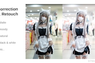 clean up your photo, retouch and color grade