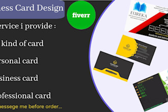 do personal and company related all type of business card l