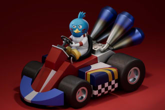 make 3d vehicles, props, and weapons with different styles